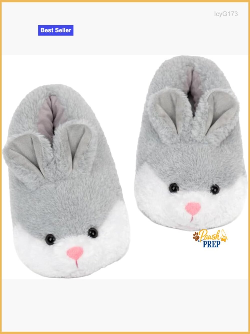 Cute Bunny Slippers - Women's Plush Animal House Shoes Soft Memory Foam Non-Slip